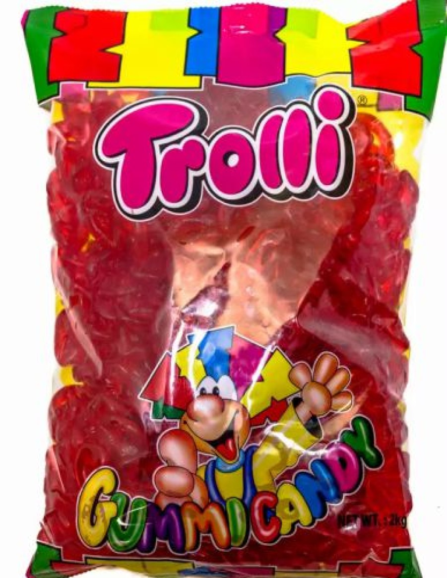 Lollies & Chocolate * | Bulk Chocolate & Lollies Red Gummi Lips Trolli 2Kg