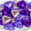 Seasonal Treats * | Paul'S Confectionery Chocolates Milk, Dark & White Hearts Milk Chocolate Hearts In Mixed Purple Foils 1Kg