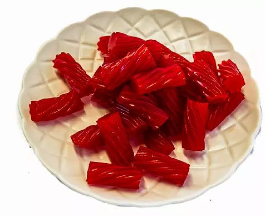 Lollies & Chocolate * | Fini Strawberry Licorice Twists Licorice / Aniseed