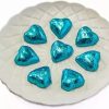 Seasonal Treats * | Paul'S Confectionery Hearts Milk Chocolate Hearts In Aqua Blue Foil 1Kg Chocolates Milk, Dark & White