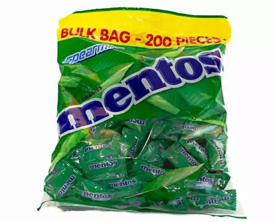 Lollies & Chocolate * | Sunshine Confectionery Mints & Mint-Flavoured Lollies Mentos Spearmint 200 Pieces