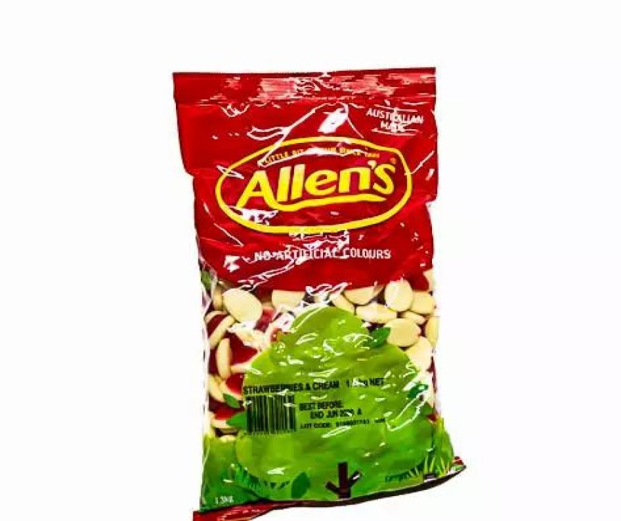 Lollies & Chocolate * | Allen'S Strawberries & Cream 1.3Kg Bag By Allens