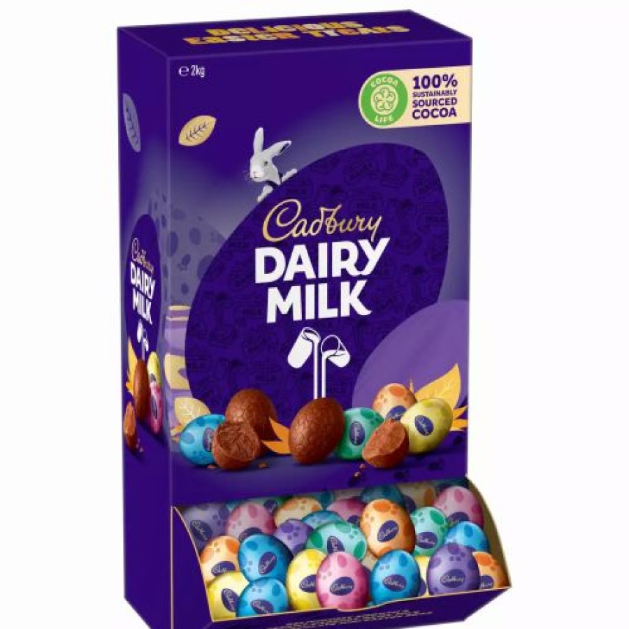 Lollies & Chocolate * | Easter Eggs Mini Solid Milk Chocolate 2Kg By Cadbury