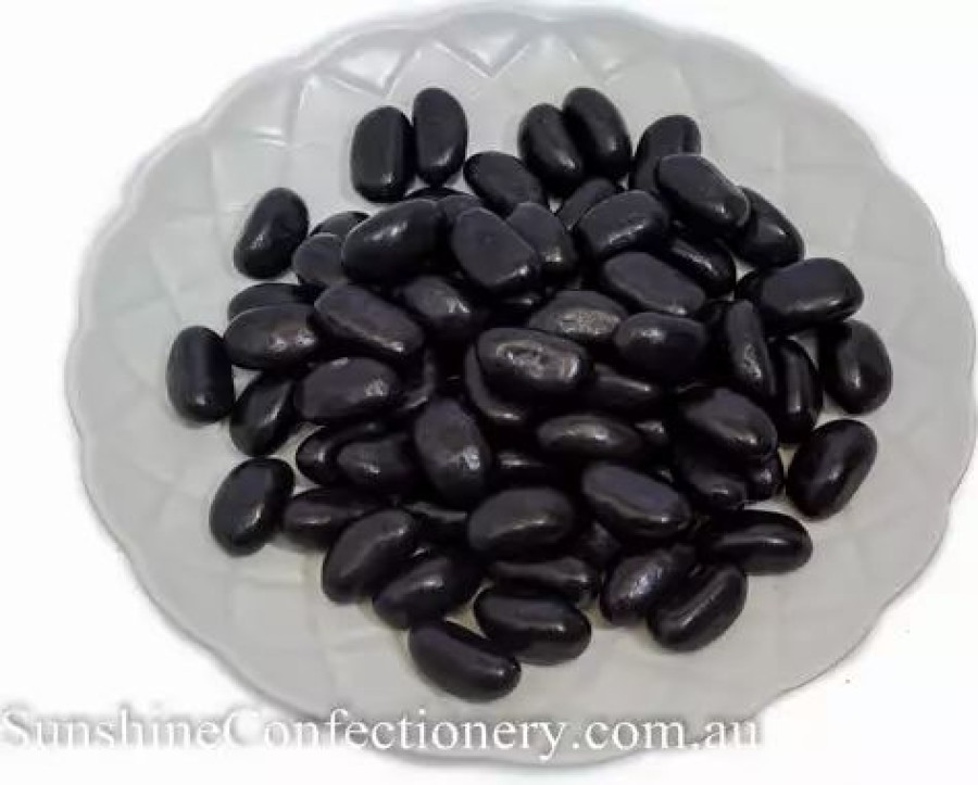 Lollies & Chocolate * | Rainbow Confectionery Black Jelly Beans 300G