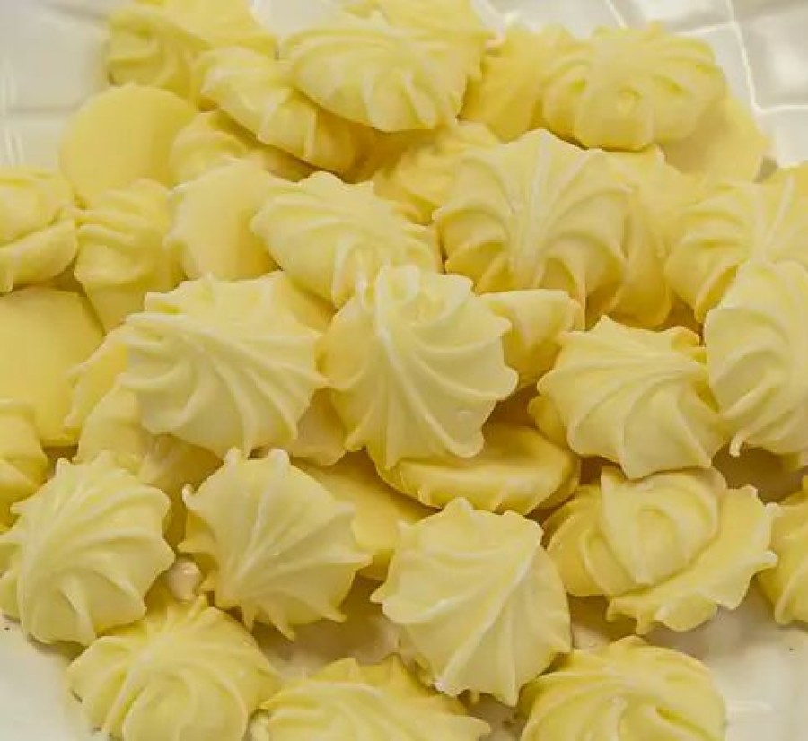 Lollies & Chocolate * | Custom Chocolates White Chocolate Buds Whirls 1Kg