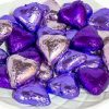 Seasonal Treats * | Paul'S Confectionery Hearts Milk Chocolate Hearts In Mixed Purple Foils