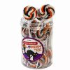 Lollies & Chocolate * | Lolliland Halloween Orange, Black N White Swirl Lollipops