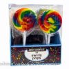 Lollies & Chocolate * | Lolliland Lollipops Swirl Flat Pops Rainbow