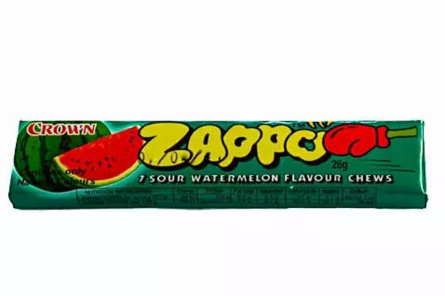 Lollies & Chocolate * | Crown Zappo Watermelon Chews 60 Pieces