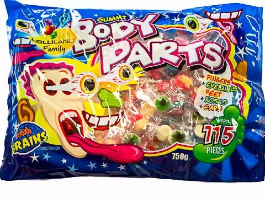 Lollies & Chocolate * | Lolliland Halloween Body Parts (Gummy) 100 Pieces