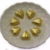 Seasonal Treats * | Paul'S Confectionery Hearts Milk Chocolate Hearts In Gold Foil Chocolates Milk, Dark & White