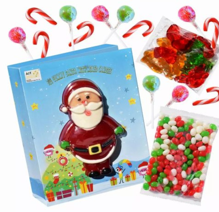 Lollies & Chocolate * | Ait Giant Gummy Santa With Mixed Candies Novelty Confectionery