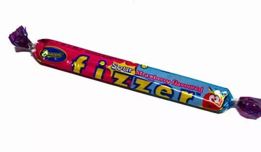 Lollies & Chocolate * | Beacon Fizzer Sour Strawberry Novelty Confectionery