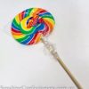 Lollies & Chocolate * | Rocky Rock Candy Company Lollipop Flat Rainbow 180G Lollipops