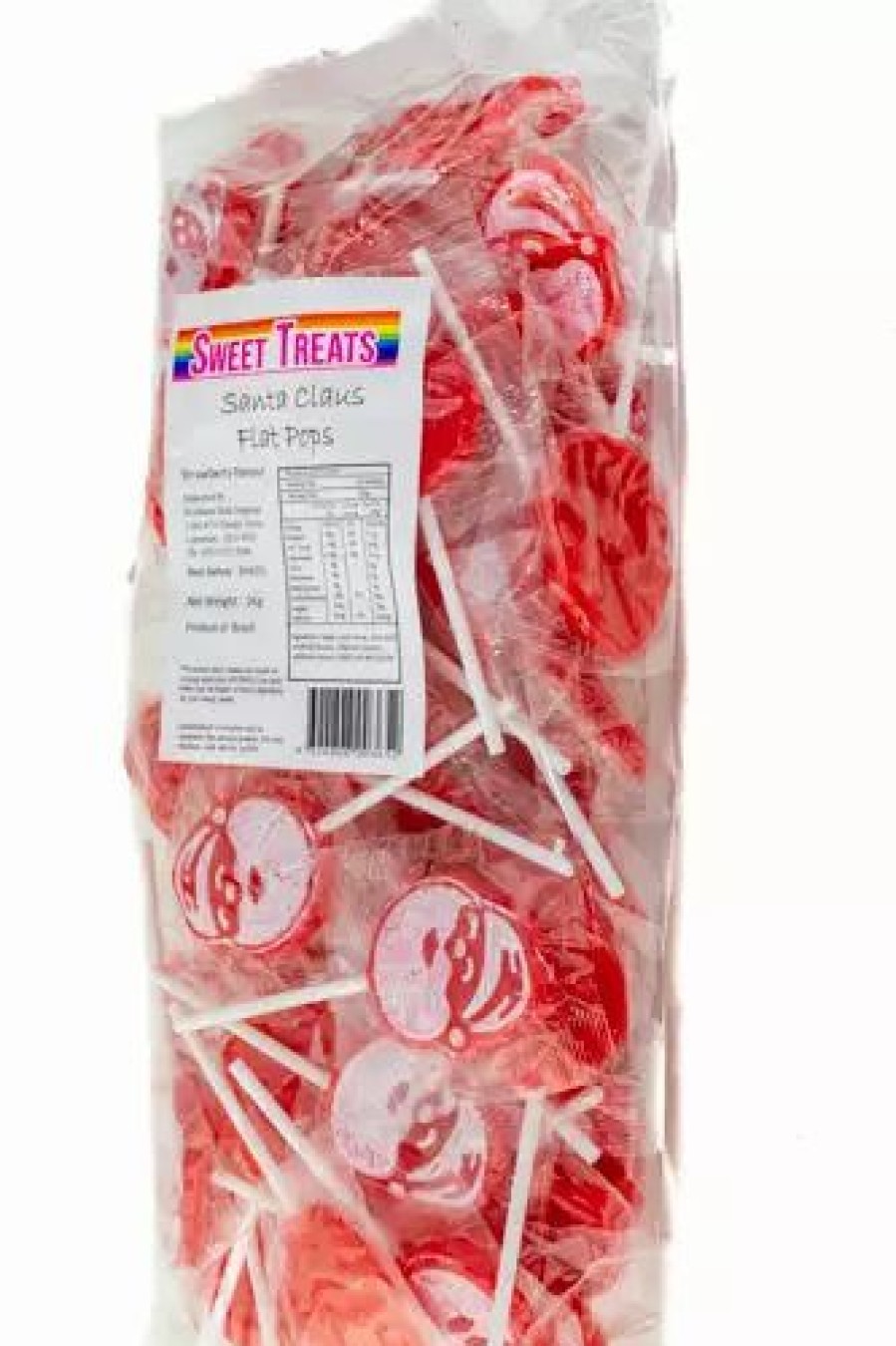 Lollies & Chocolate * | Brisbane Bulk Supplies Christmas Lollipops Red Santa Pops 1Kg