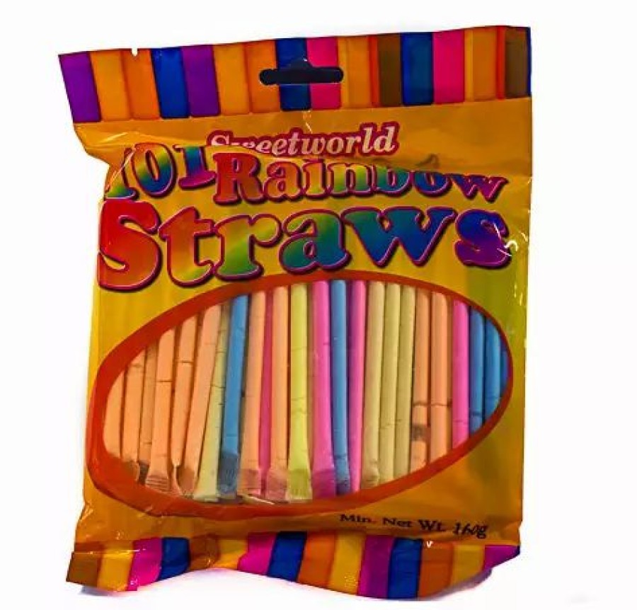 Lollies & Chocolate * | Sweetworld Children'S Party Lollies Sherbet Rainbow Straws