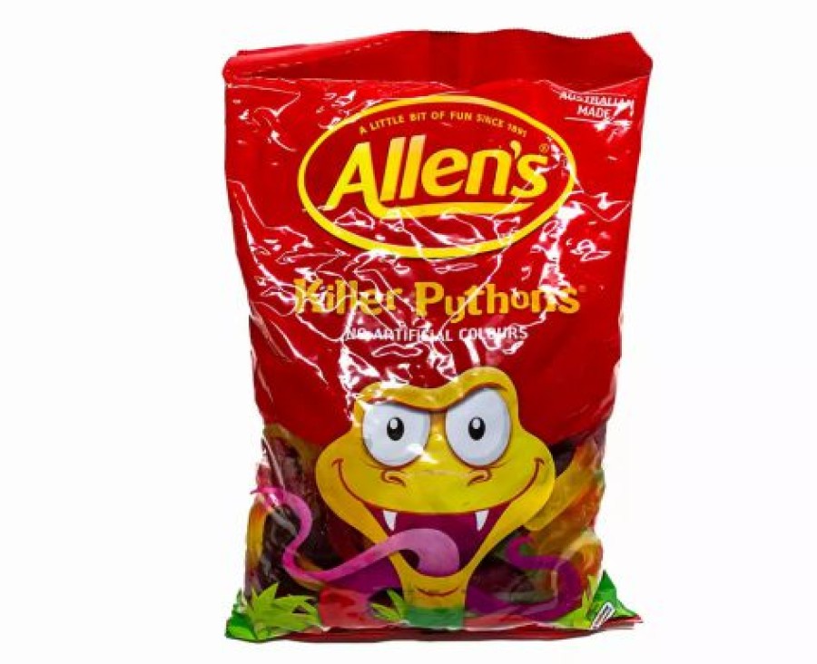 Lollies & Chocolate * | Allen'S Jelly Lollies & Gummy Lollies Killer Pythons Allens 1Kg