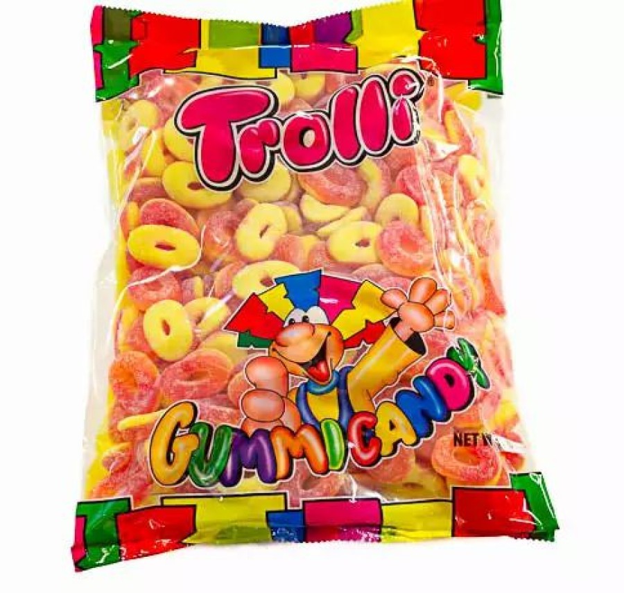 Lollies & Chocolate * | Sour Peach Rings 1.5Kg Trolli