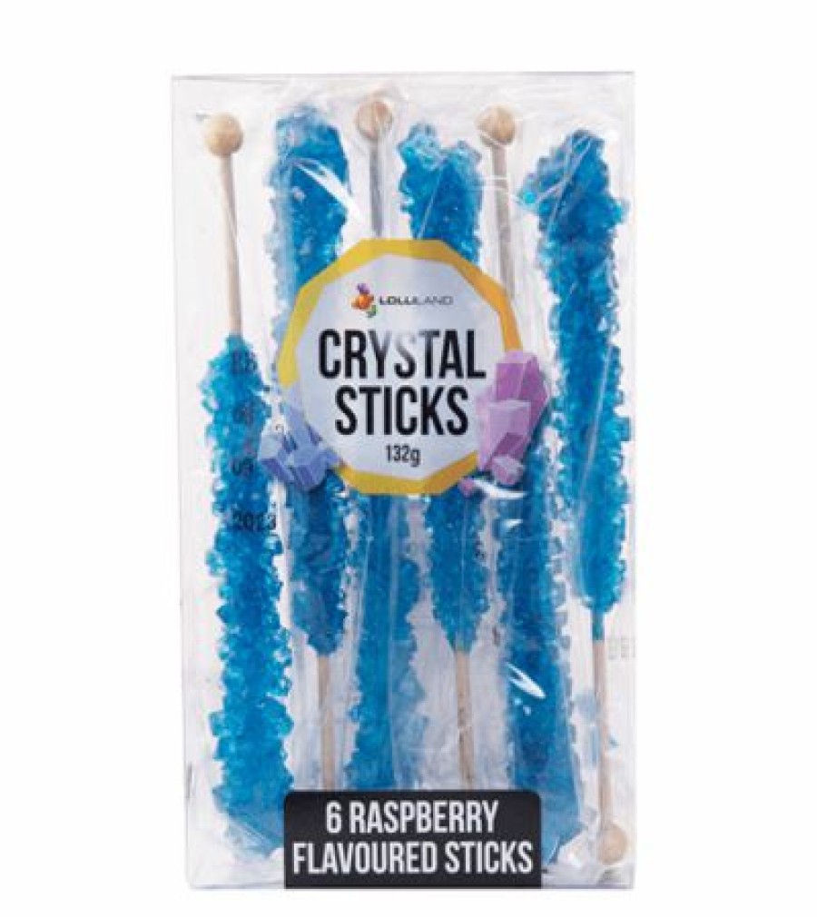 Lollies & Chocolate * | Lolliland Crystal Sticks Royal Blue 6 Sticks Candy, Lollies & Confectionery