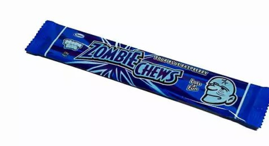 Lollies & Chocolate * | Sweetmans Zombie Chew Blue Raspberry Box