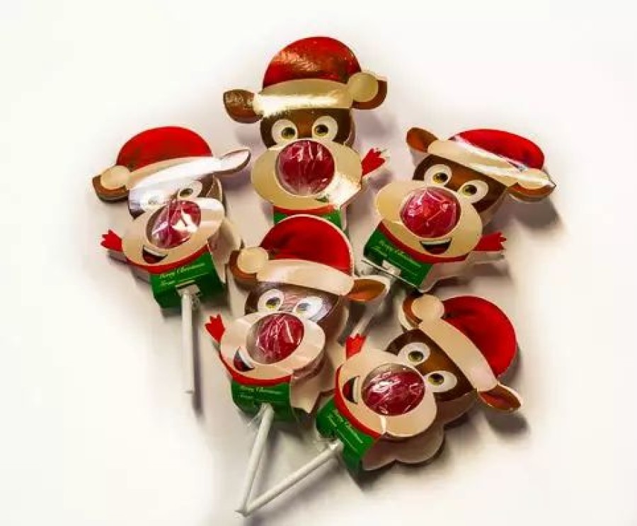 Lollies & Chocolate * | Lolliland Christmas Lollipops Gift Tags 50G