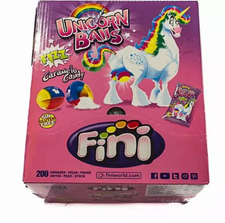 Lollies & Chocolate * | Fini Unicorn Balls Box