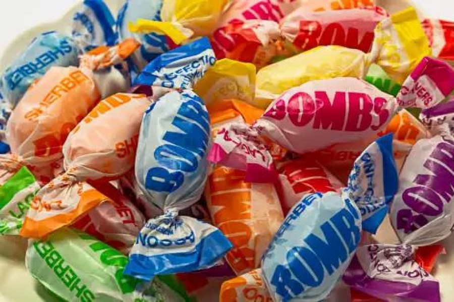 Lollies & Chocolate * | Lagoon Confectioners Fruity Sherbet Bombs Candy, Lollies & Confectionery