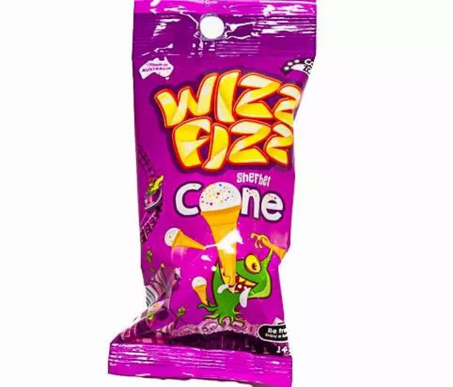 Lollies & Chocolate * | Fyna Confectionery Wizz Fizz Sherbet Cones Novelty Confectionery