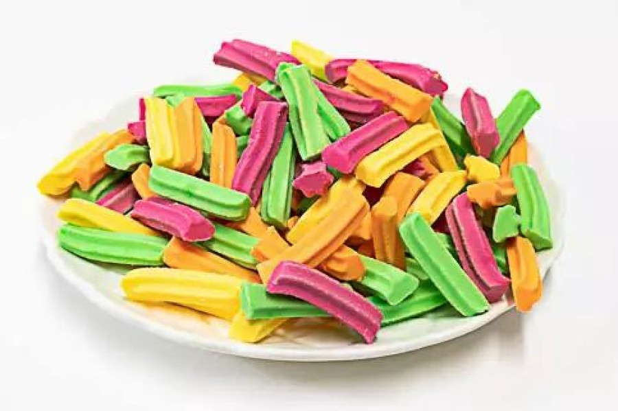 Lollies & Chocolate * | Cooks Confectionery Mini Fruit Sticks Mixed Colours 500G