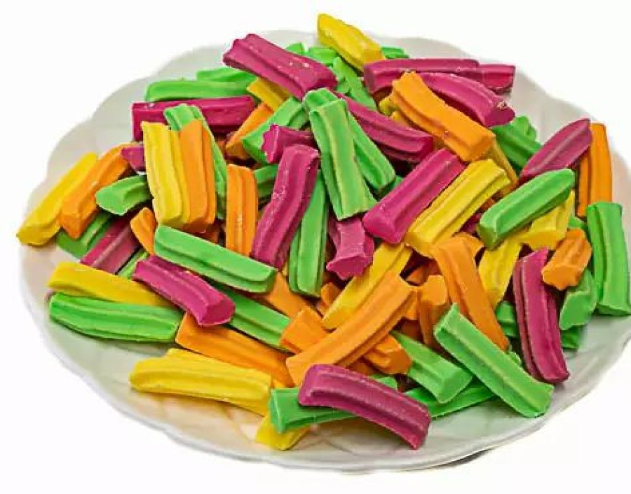 Lollies & Chocolate * | Cooks Confectionery Mini Fruit Sticks Mixed Colours 500G