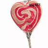 Lollies & Chocolate * | Lolliland Lollipop Swirly Heart Pink 85G Lollipops