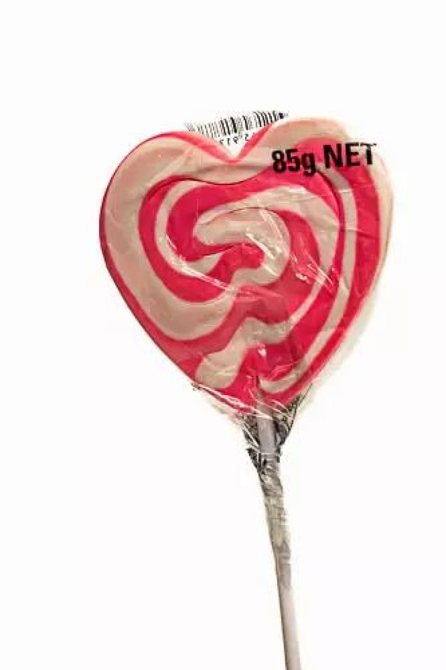 Lollies & Chocolate * | Lolliland Lollipop Swirly Heart Pink 85G Lollipops