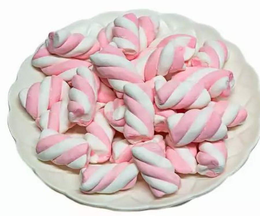 Lollies & Chocolate * | Lolliland Gluten Free Lollies Pink Marshmallow Twists 400G