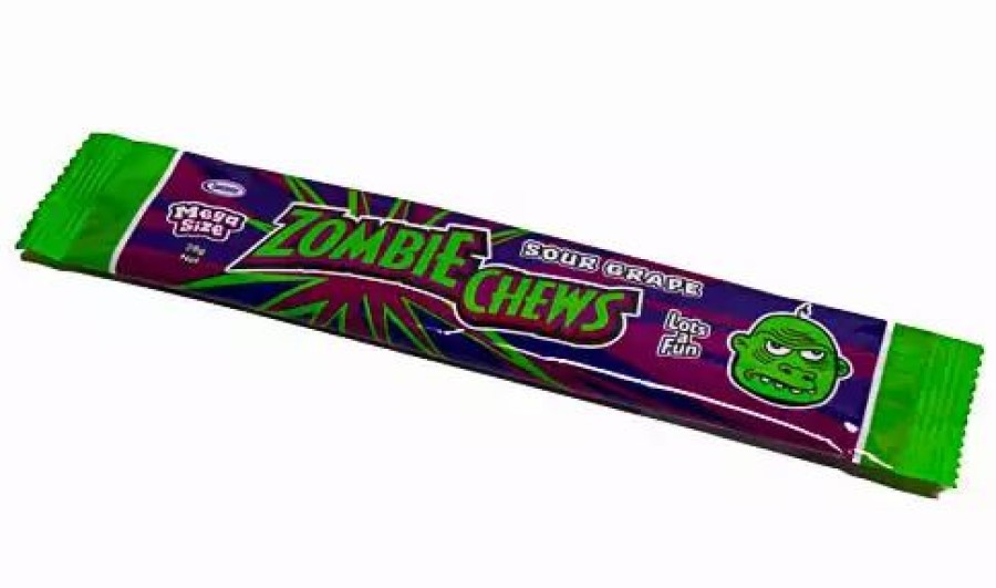 Lollies & Chocolate * | Sweetmans Zombie Chews Grape Box