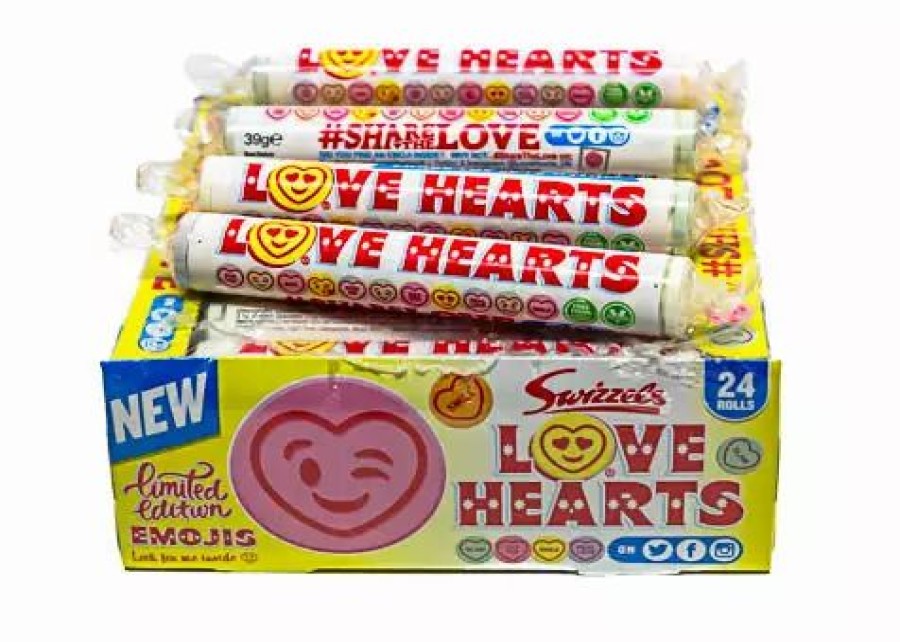 Lollies & Chocolate * | Bulk Chocolate & Lollies Love Hearts Giant Roll By Swizzels