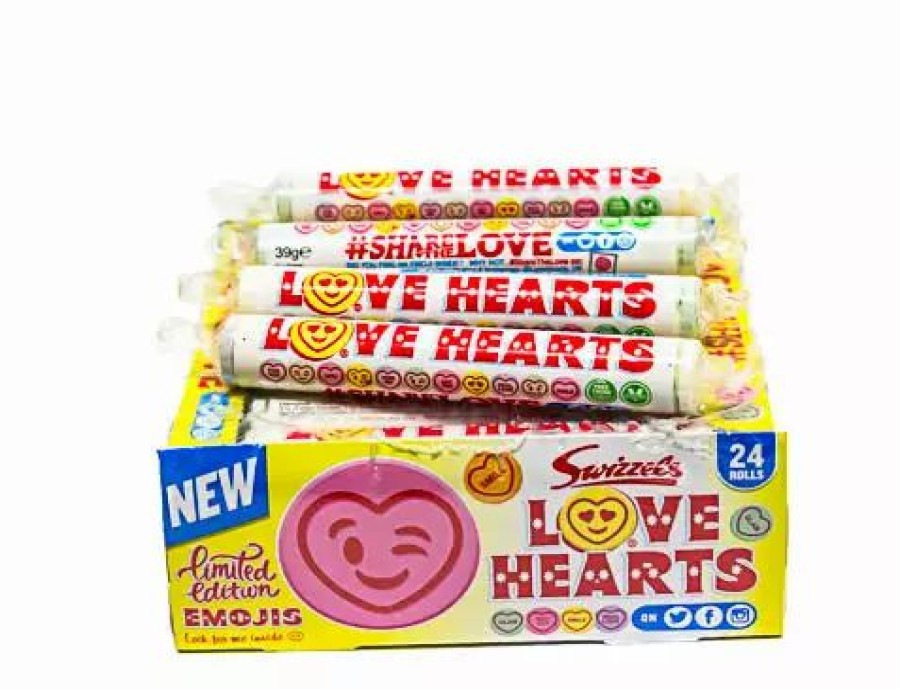 Lollies & Chocolate * | Bulk Chocolate & Lollies Love Hearts Giant Roll By Swizzels