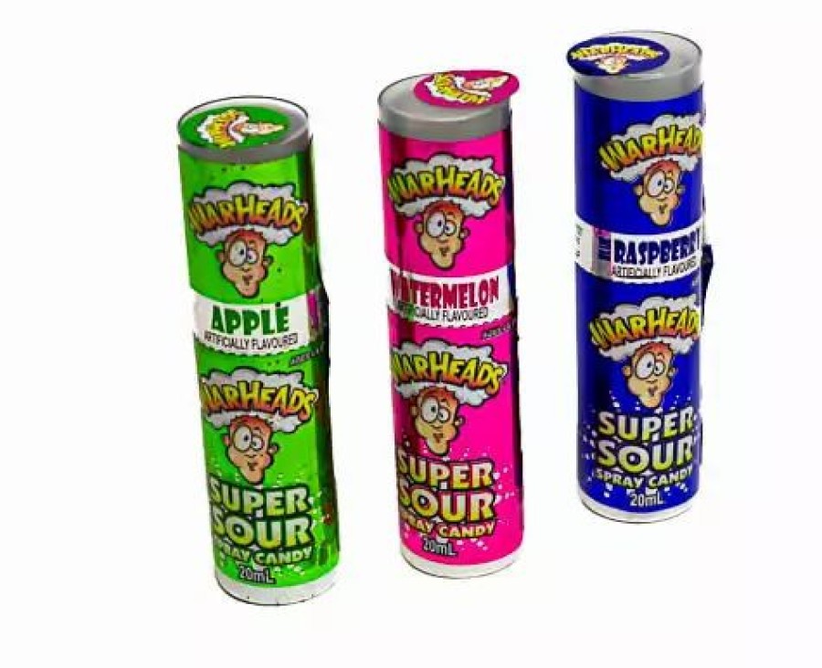 Lollies & Chocolate * | Universal Candy Warheads Super Sour Spray 24 Sprays Sour Lollies