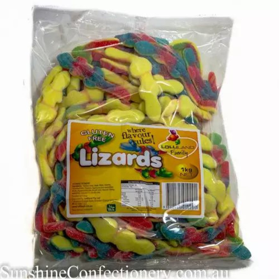 Lollies & Chocolate * | Lolliland Sour Lizards 1Kg