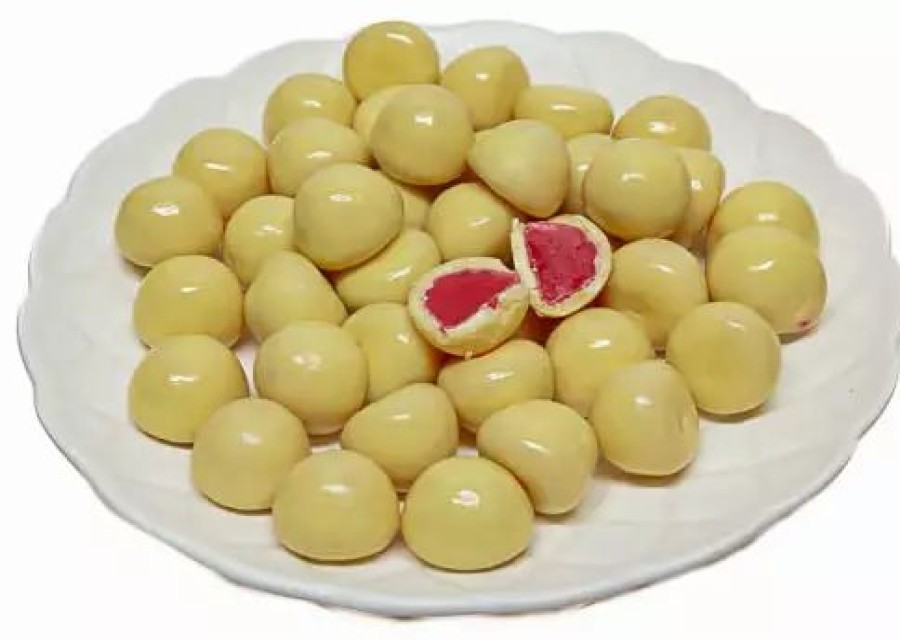 Colour Theme * | Everfresh Confectionery White-Coloured Lollies White Chocolate Raspberries