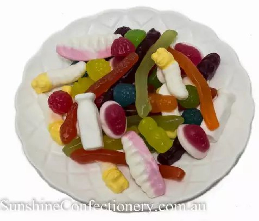 Lollies & Chocolate * | Cadbury Party Mix Lollies 1Kg Fresha Jelly Lollies & Gummy Lollies