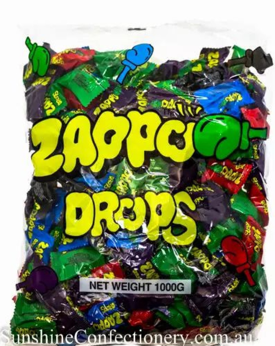 Lollies & Chocolate * | Universal Candy Candy, Lollies & Confectionery Zappo Drops 1Kg Bag