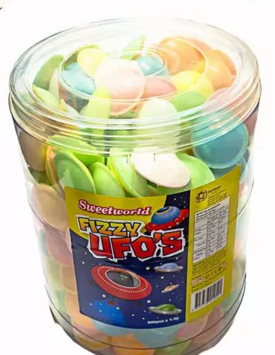 Lollies & Chocolate * | Lolliland Old Aussie Favourites & Classic Retro Lollies Fizzy Ufo'S Flying Saucers Tub