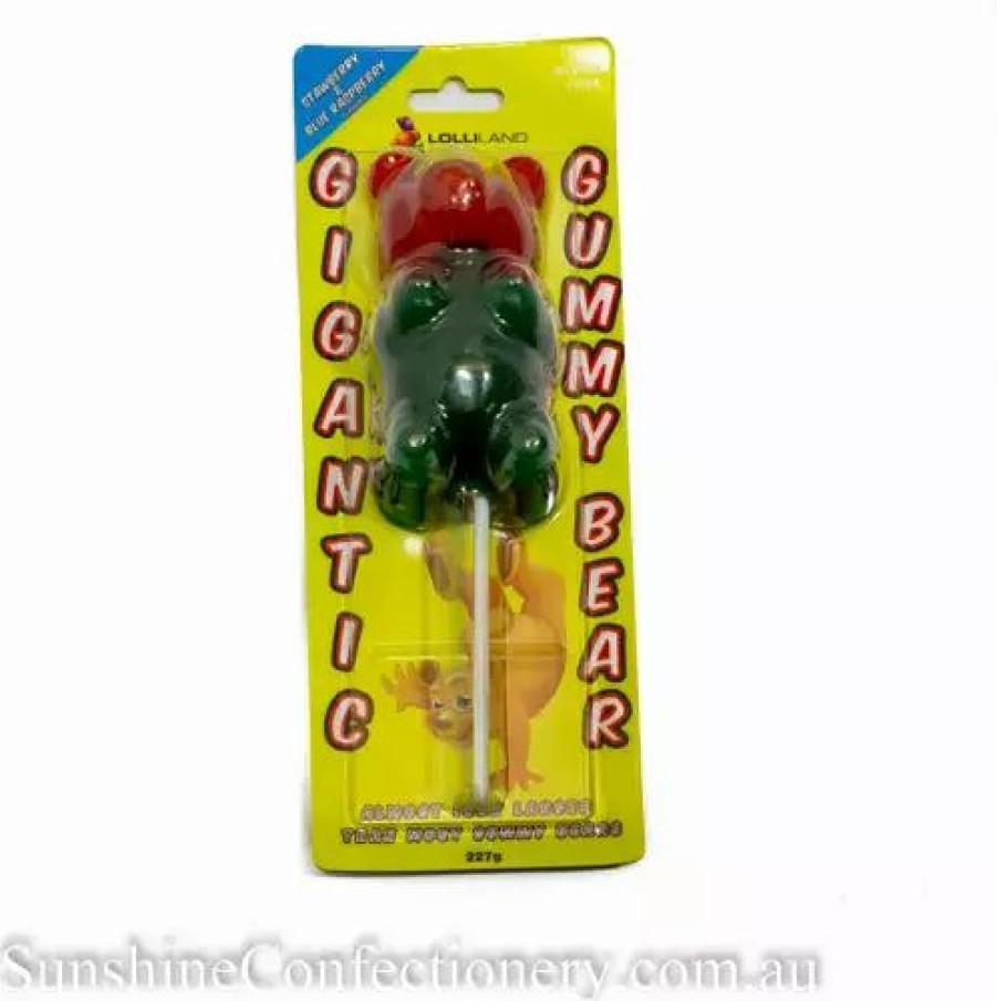 Lollies & Chocolate * | Lolliland Giant Gummy Bear On A Stick