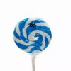 Lollies & Chocolate * | Lolliland Lollipop Flat Blue Swirl 85G Lollipops