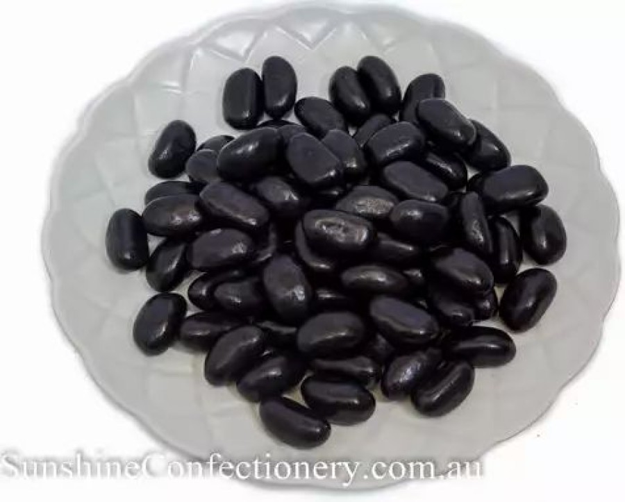 Lollies & Chocolate * | Rainbow Confectionery Black Jelly Beans 1Kg