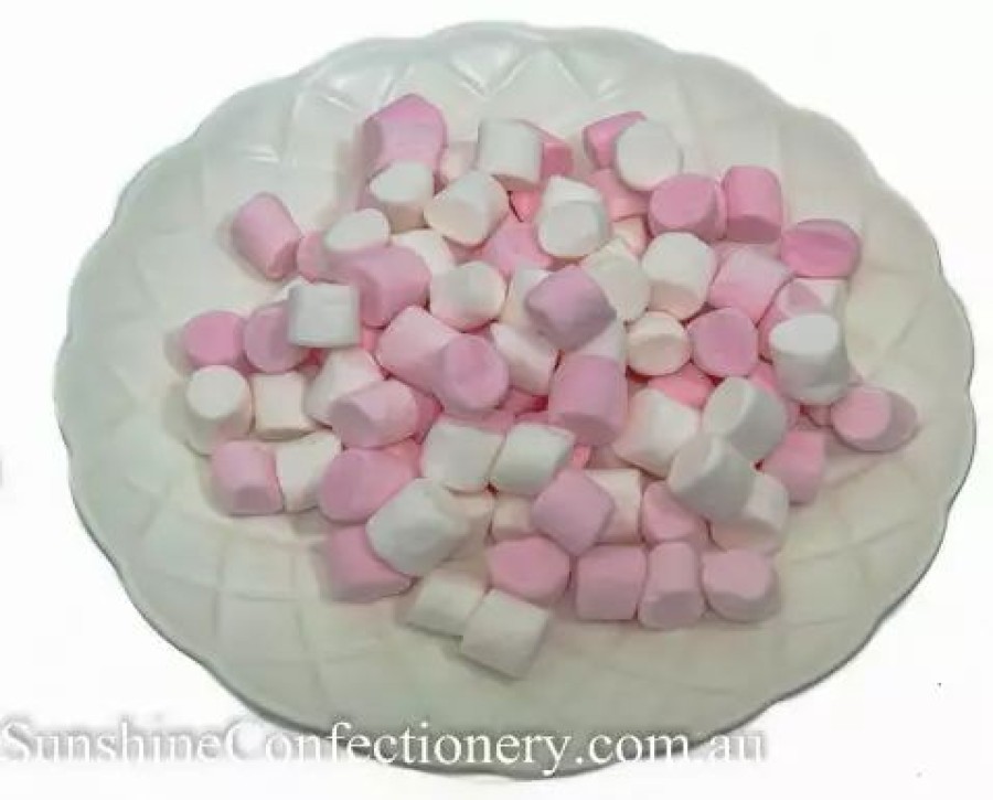 Lollies & Chocolate * | Prydes Confectionery Pink & White Mini Marshmallows 200G