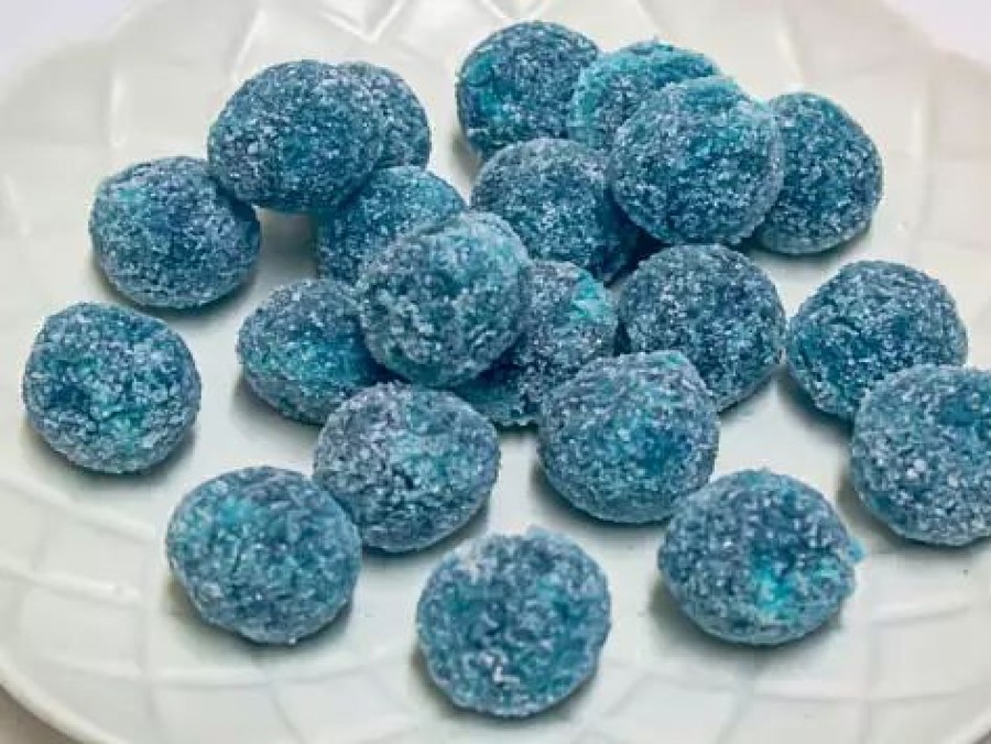 Lollies & Chocolate * | Barnetts Uk Sour Lollies Mega Sour Blue Raspberry