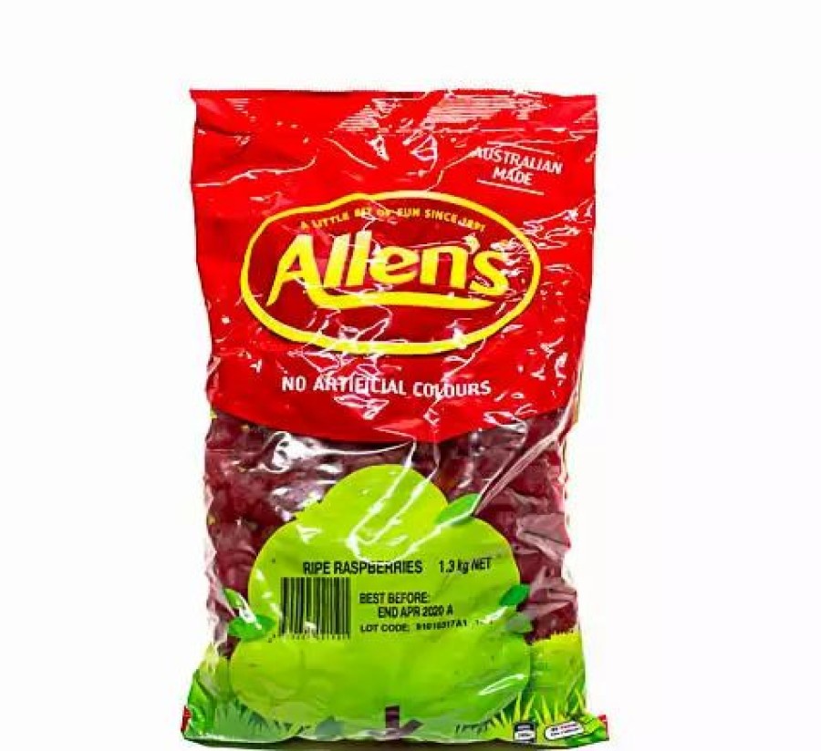 Lollies & Chocolate * | Allen'S Jelly Lollies & Gummy Lollies Raspberries By Allens 1.3Kg