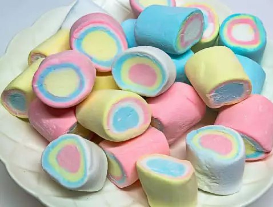 Lollies & Chocolate * | Lolliland Rainbow Marshmallow Tubes 400G