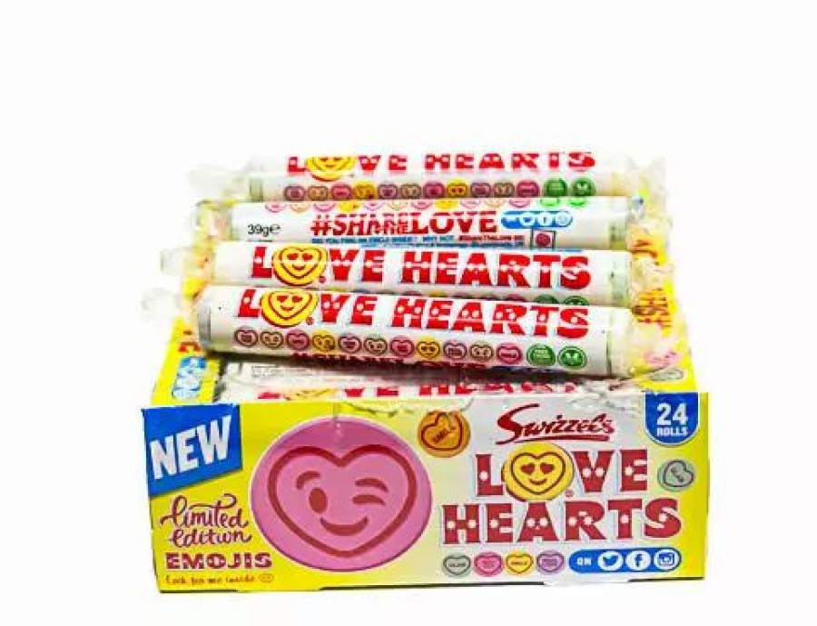 Lollies & Chocolate * | Sunshine Confectionery Love Hearts Giant Roll By Swizzels Candy, Lollies & Confectionery